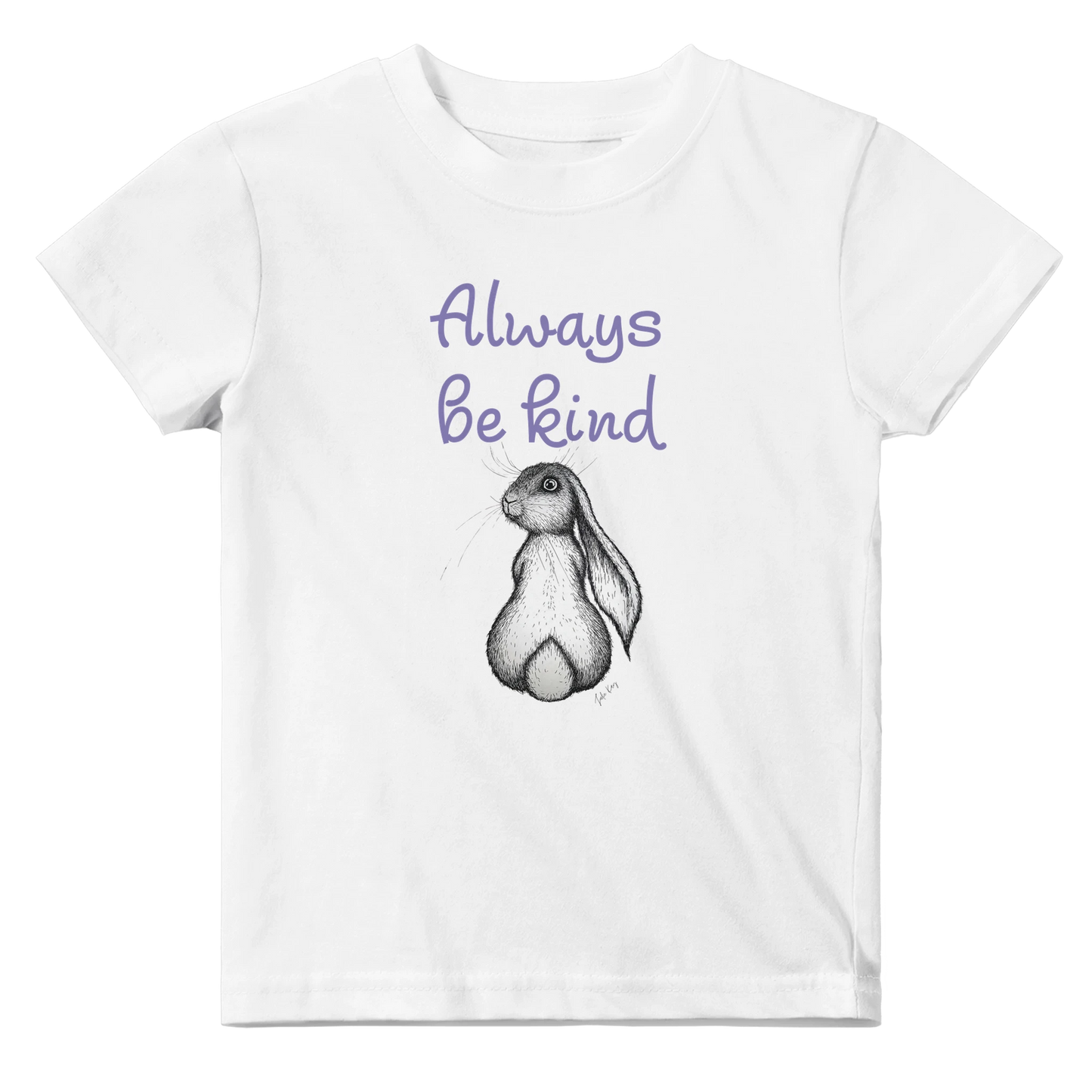 Always be kind Honey Bunny white baby t-shirt
