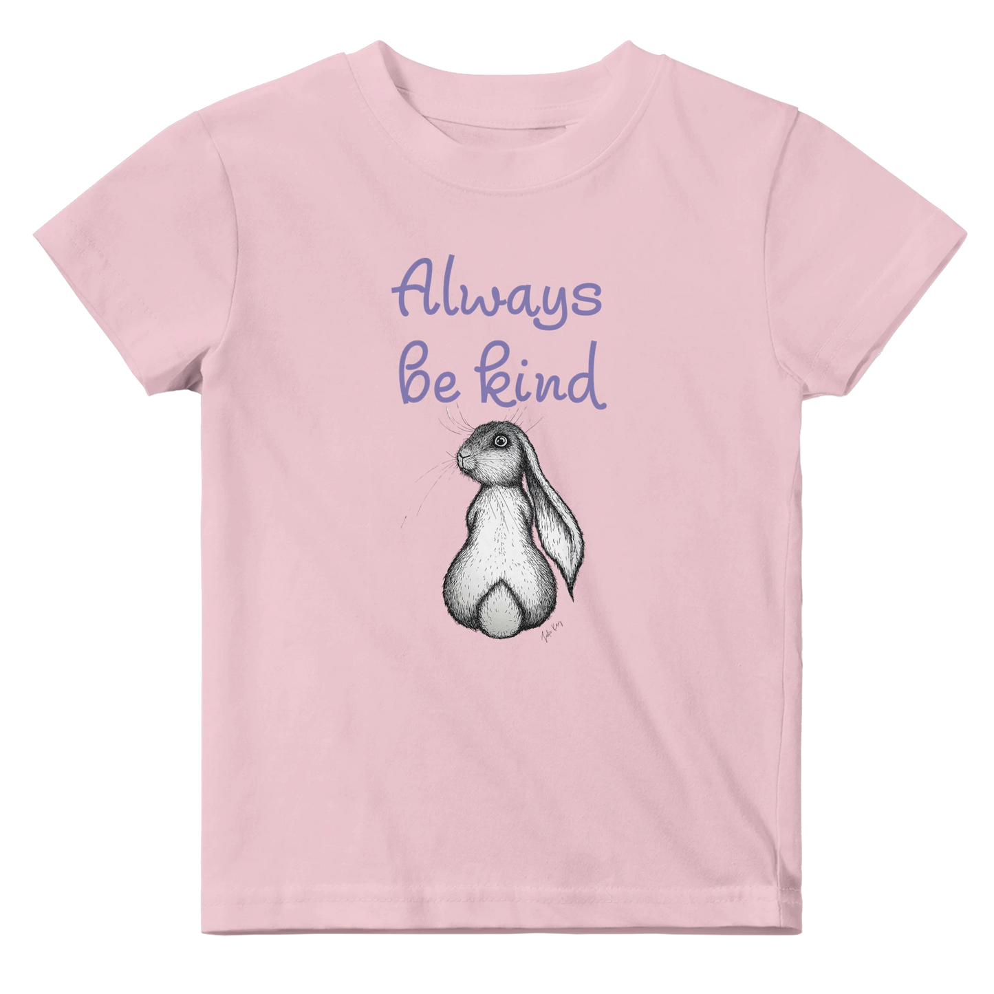 Always be kind Honey Bunny pink baby t-shirt
