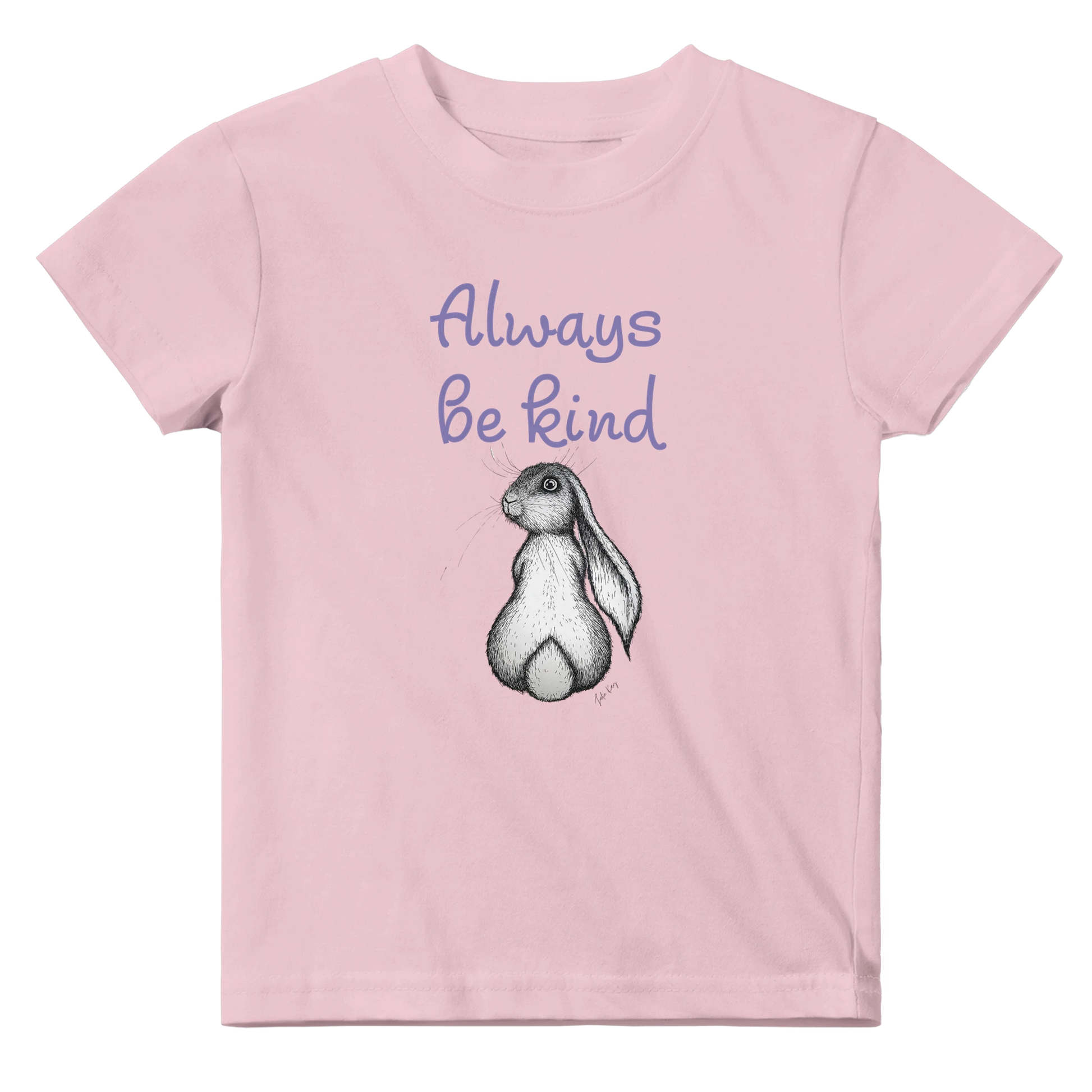 Always be kind Honey Bunny pink baby t-shirt