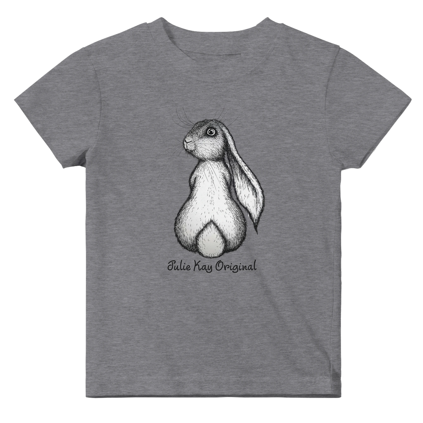 Honey Bunny printed onto grey t-shirt