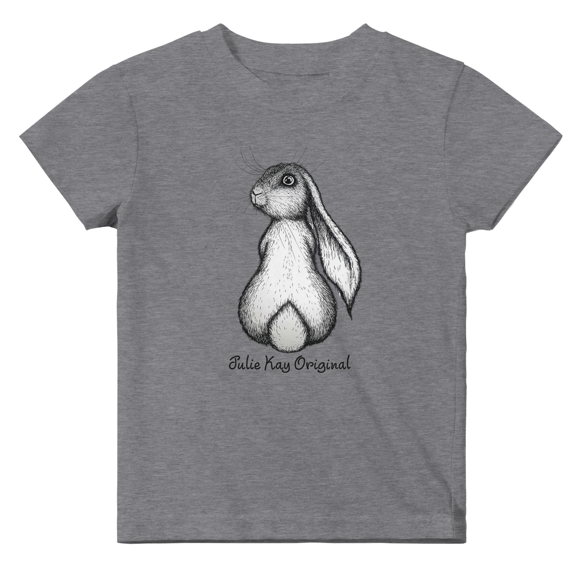 Honey Bunny printed onto grey t-shirt