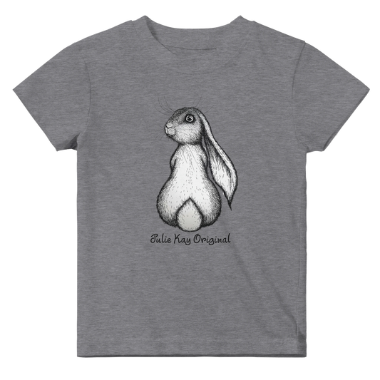 Honey Bunny printed onto grey t-shirt