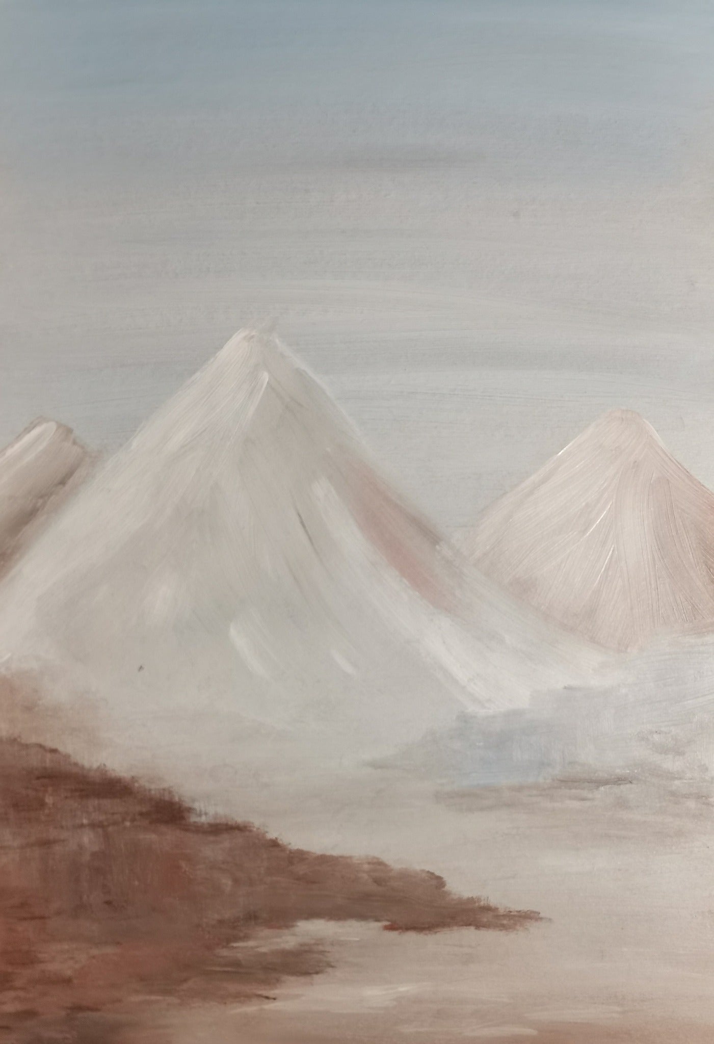 Mountain Mood acrylic painting original.