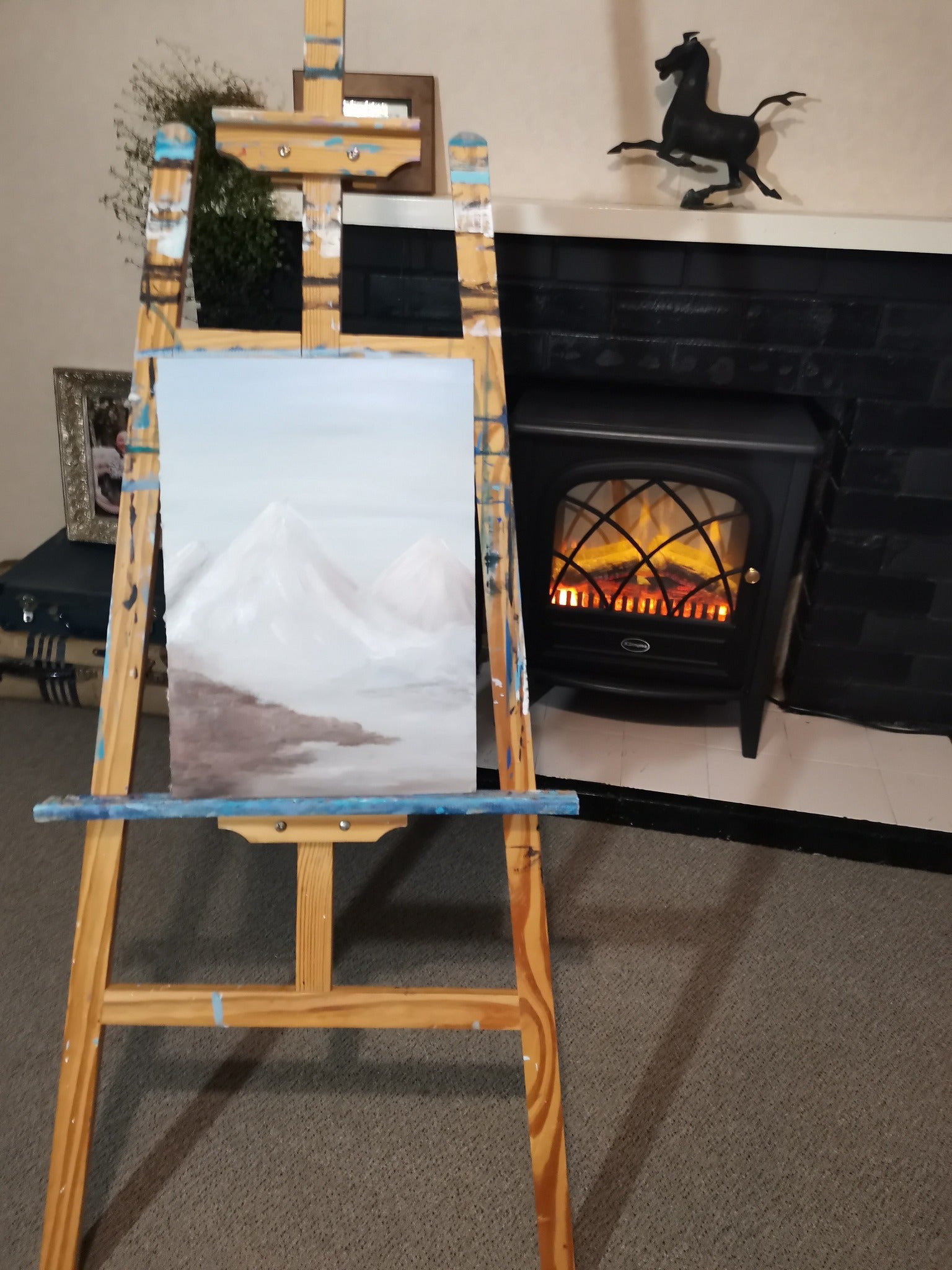 Landscape painting original artwork.